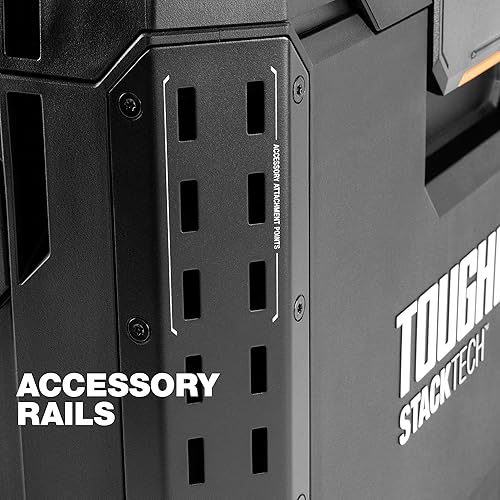 Miniatura 5 de ToughBuilt StackTech - Caja de herramientas rodante, organizador de herramientas portátil de alta resistencia, capacidad de 250 libras, sistema de
