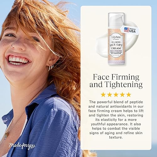 Miniatura 23 de LilyAna Naturals Hidratante facial y cuello para mujeres y hombres, crema hidratante facial y cuello para piel seca y brillo de manchas oscuras