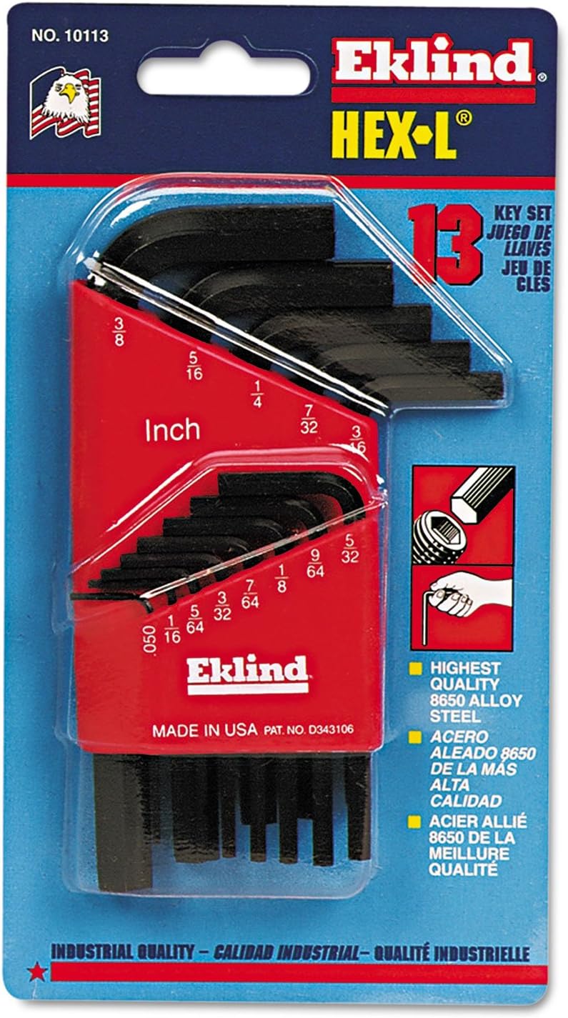 Amazon Eklind Tool 26910113 13Pc. Inch Size HexL Key Set Short 六角棒レンチ