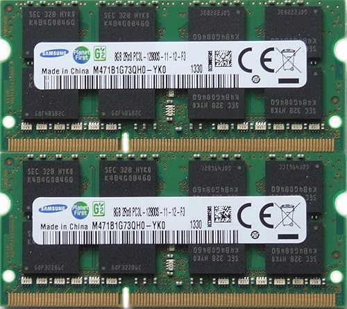 Samsung Actualización de memoria RAM DDR3 PC3 12800, 1600 MHz, 204 PIN, SODIMM para Apple MacBook Pro 2012, iMac 2012 y Mac Mini 2011/2012 (kit de