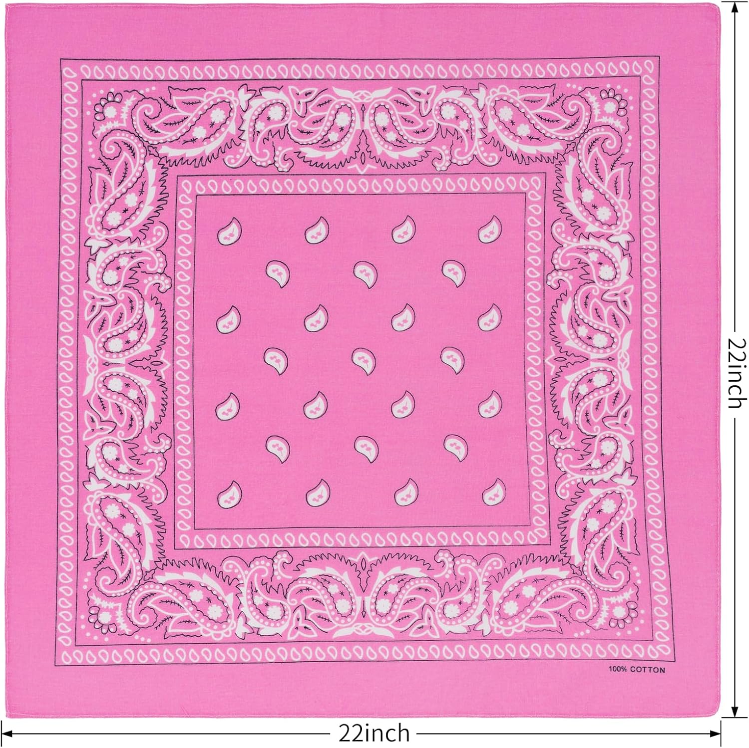 combocube 12 Pack(one Dozen) Multi-Purpose Cotton Paisley Cowboy Bandanas Headband for Men and Women