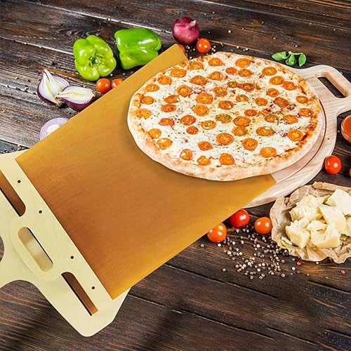 Miniatura 4 de VPMIK Pala para pizza, pala deslizante para pizza  Pala Pizza Scorrevole, The Pizza Peel That Transfers Pizza Perfectl, Pizza Paddle with Handle