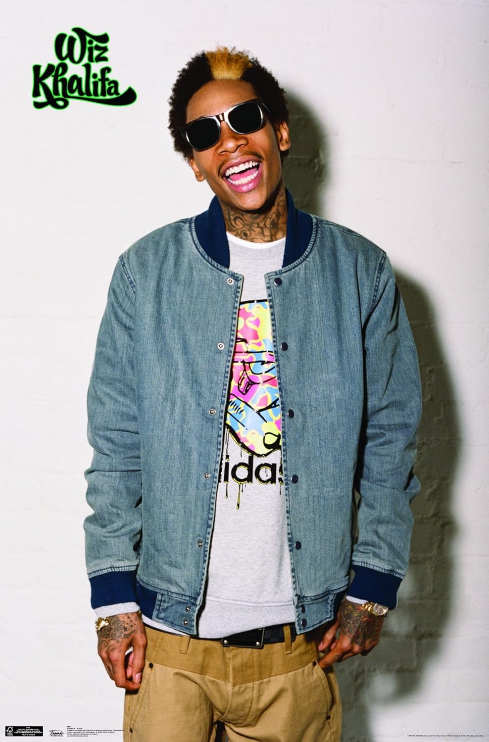 Amazon.com: Trends International Wiz Khalifa Glasses Wall Poster 22.375