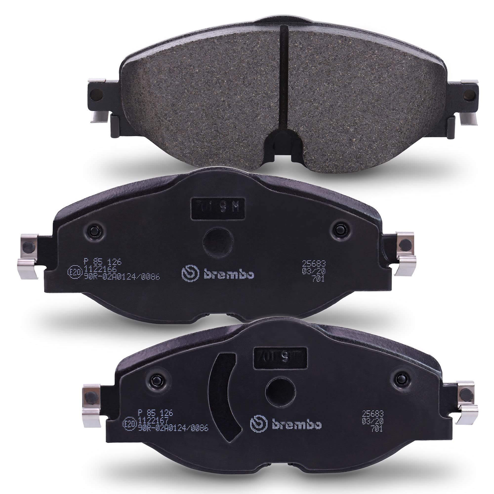 BREMBO XTRA LINE Bremsenset inkl Gelochte Sport-Bremsscheiben Vorne Ø 288 mm Belüftet + Hinten Ø 272 mm Voll + Bremsbeläge Vorne und Hinten + Verschleißkontakt