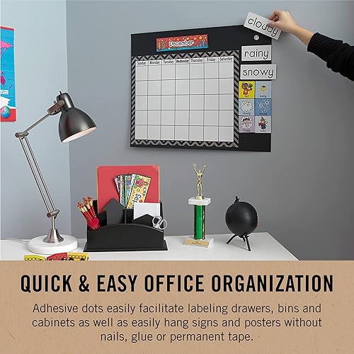 Miniatura 3 de VELCRO Brand Colección ECO | 150 unidades | Círculos de montaje Stick'EM para oficina o escuela | Accesorio para láminas y proyectos de laminado |