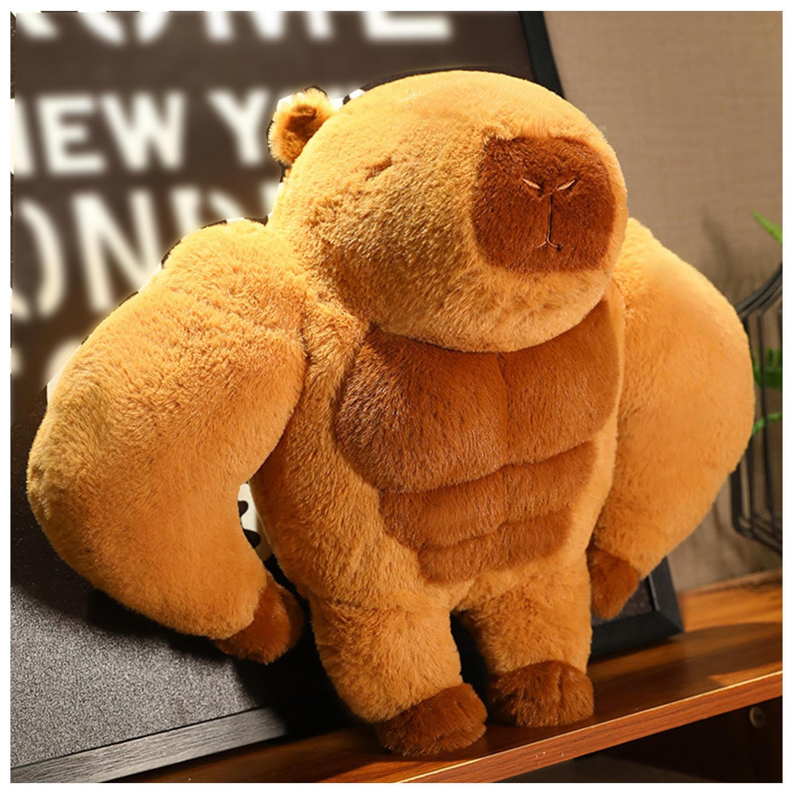Amazon | ぬいぐるみカピバラ 45/65cm、腹筋, capybara カピバラの抱き