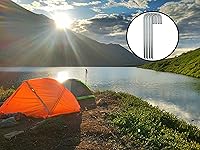 Vista 7 de Ashman - Anclaje de estaca de 12 pulgadas de largo (paquete de 4), ideal para asegurar animales, tiendas de campaña, toldos, cobertizos, puertos