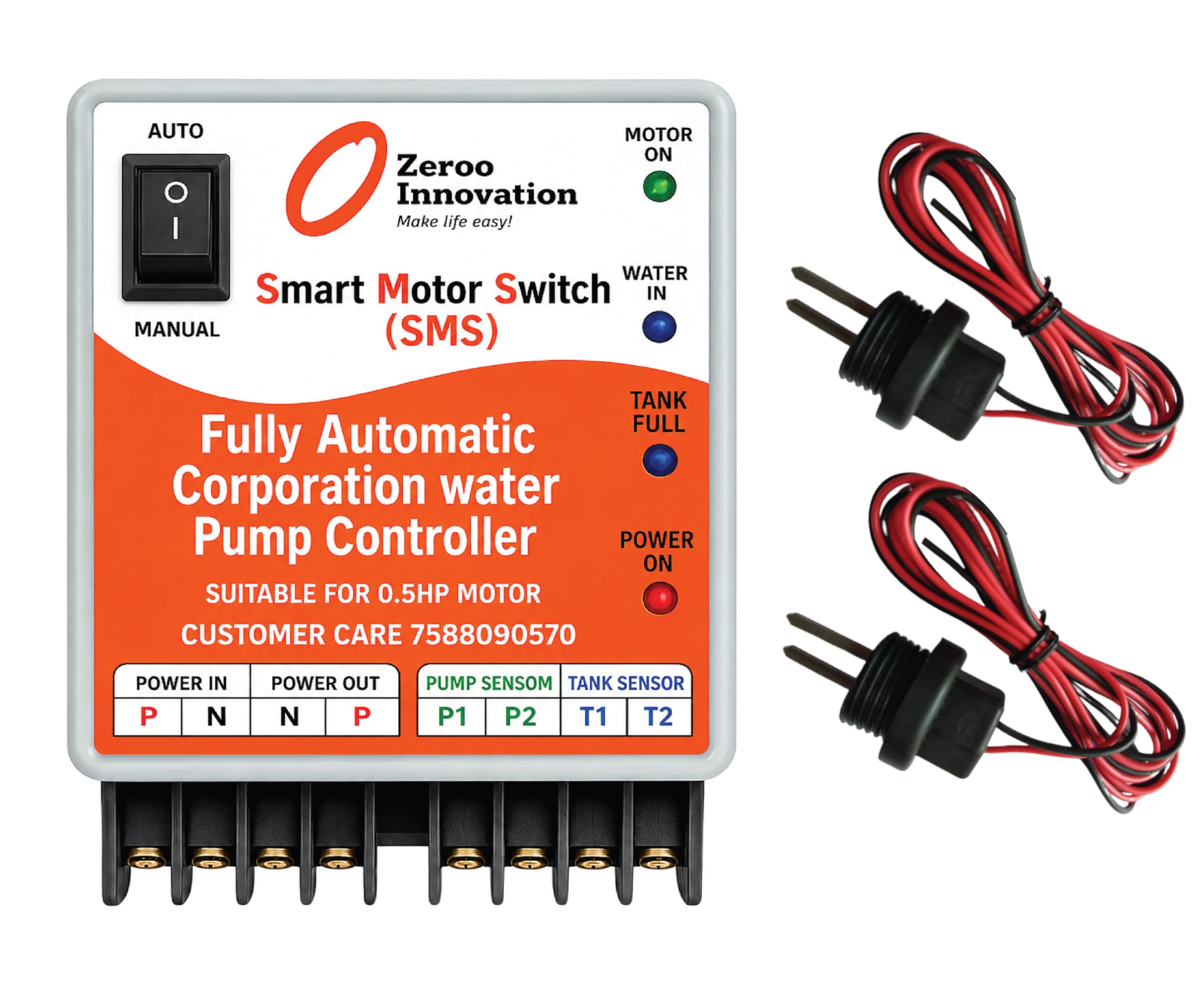 Fully Automatic Water Level Controller for Tap Water, Muncipal Corporation Water Supply Sensor Pump Controller (1)-image-46