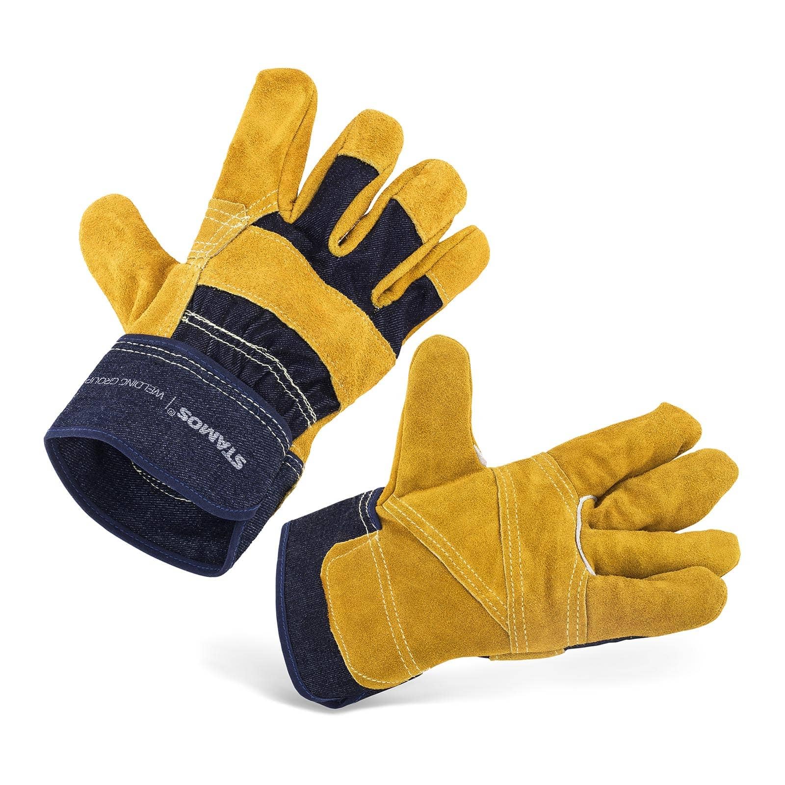 Stamos Welding Group SWG01M Gants de soudeur Taille M doublé Gants de soudure Gants soudeur Gants soudure