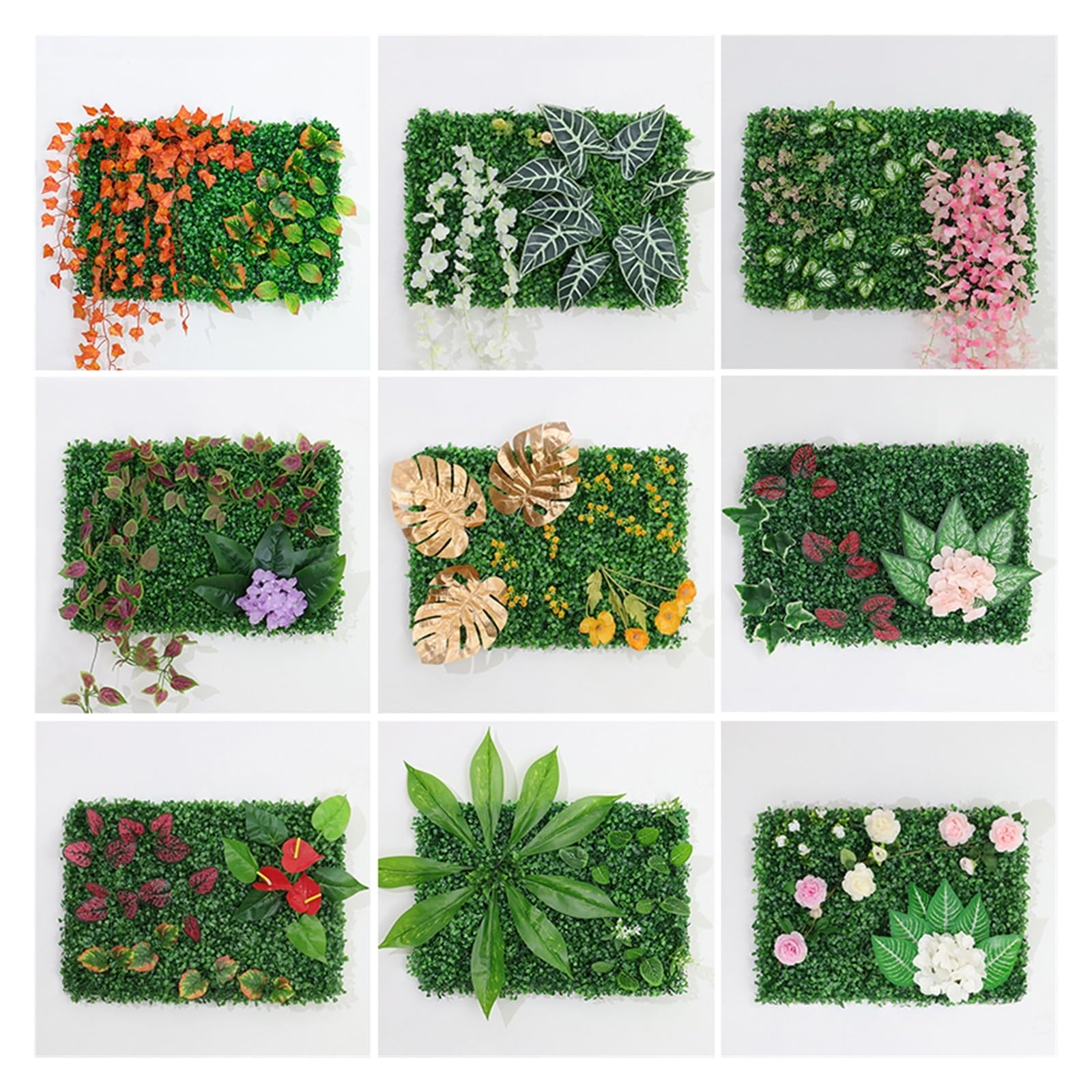 Amazon｜DAVBIR 人工植物ツゲの木生垣パネル 60*40 センチメートル緑