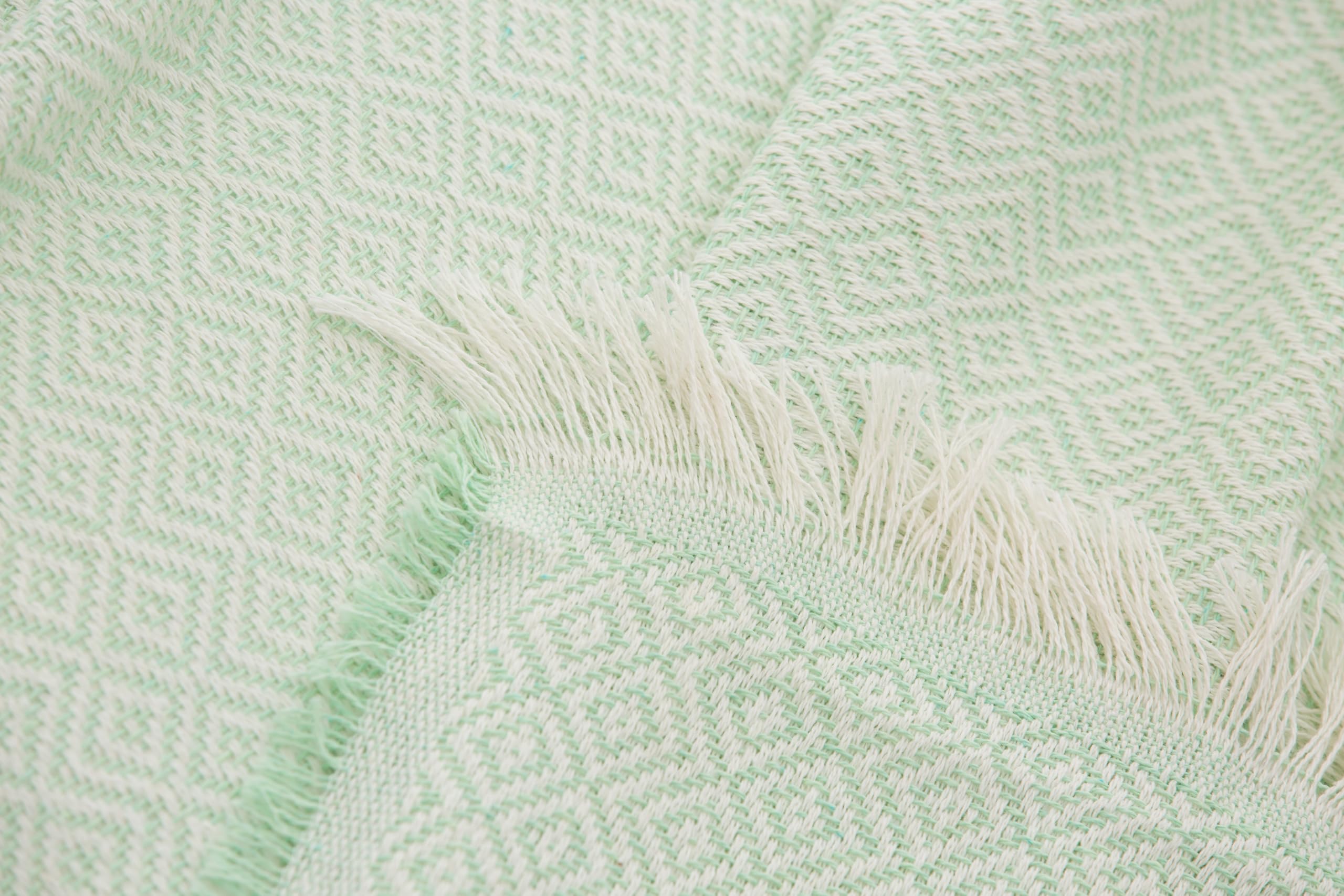 Todocama - Copriletto multiuso per divano, plaid per letto, copriletto, copriletto Jarapas, prodotto in Spagna, armonia. (180 x 260 cm, verde).