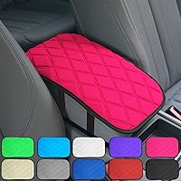 Vista 5 de FH Group Neosupreme Almohadilla para Consola Central con Patrón de Diamante Rosa – Protector de Cubierta de Reposabrazos Resistente al Agua