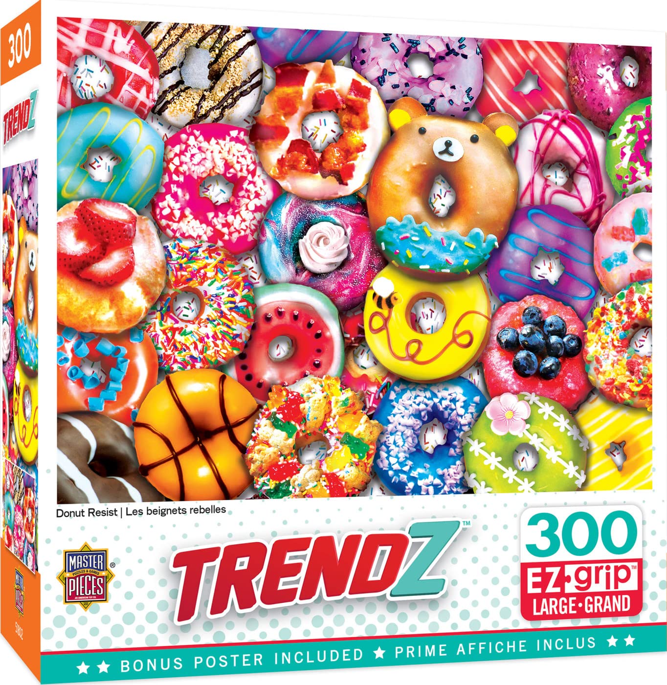 Amazon.com: MasterPieces 300 Piece EZ Grip Jigsaw Puzzle - Donut