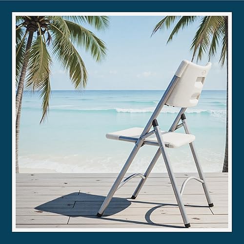 Miniatura 2 de OEF Furnishings Serie OEF600 Sillas plegables de respaldo alto, asiento de grado comercial de polietileno moldeado por soplado para uso en Gris