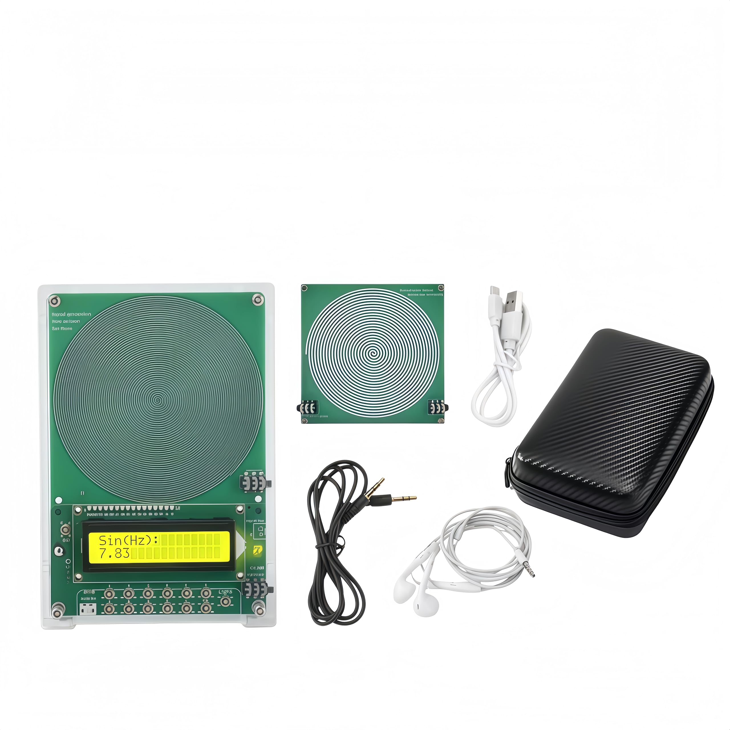 ZENTRA Premium-Gerät Schumann Resonanzgenerator, einstellbar mit Display und USB-Anschluss, Frequenzgenerator für Einschlafhilfe, Entspannung und Meditation, natürliche Raumharmonie