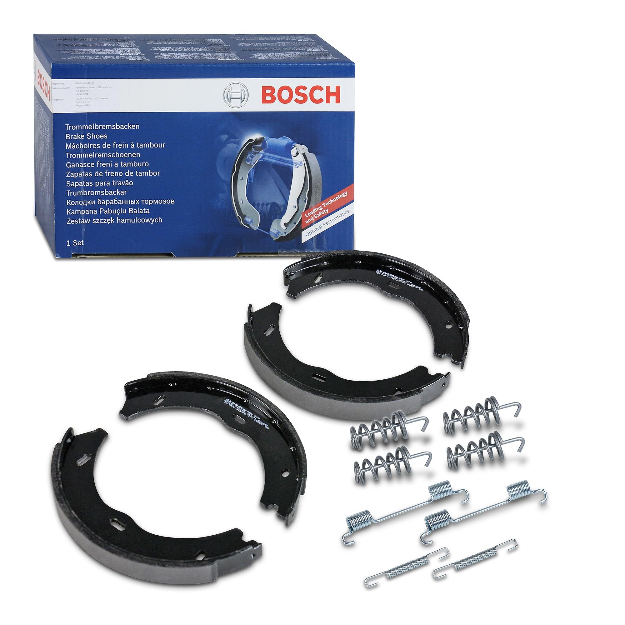 Handbrake Shoes Set fits MERCEDES V200 W447 2.2D 2014 on OM651.950 Parking Bosch