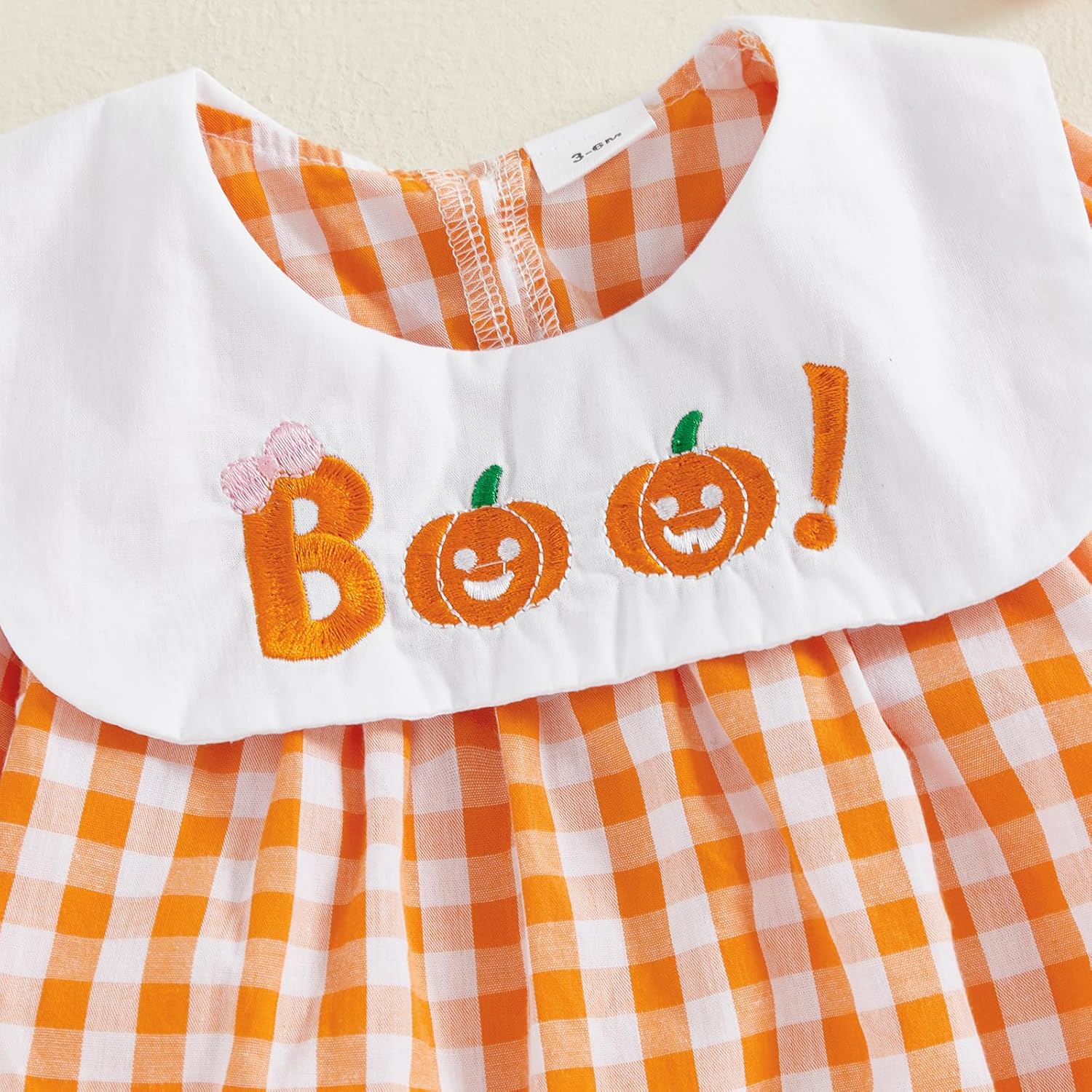 MERSARIPHY Baby Girl Plaid Romper My First Halloween/Thanksgiving/Christmas Outfit Infant Bubble Bodysuit Fall Winter Clothes - Image 5
