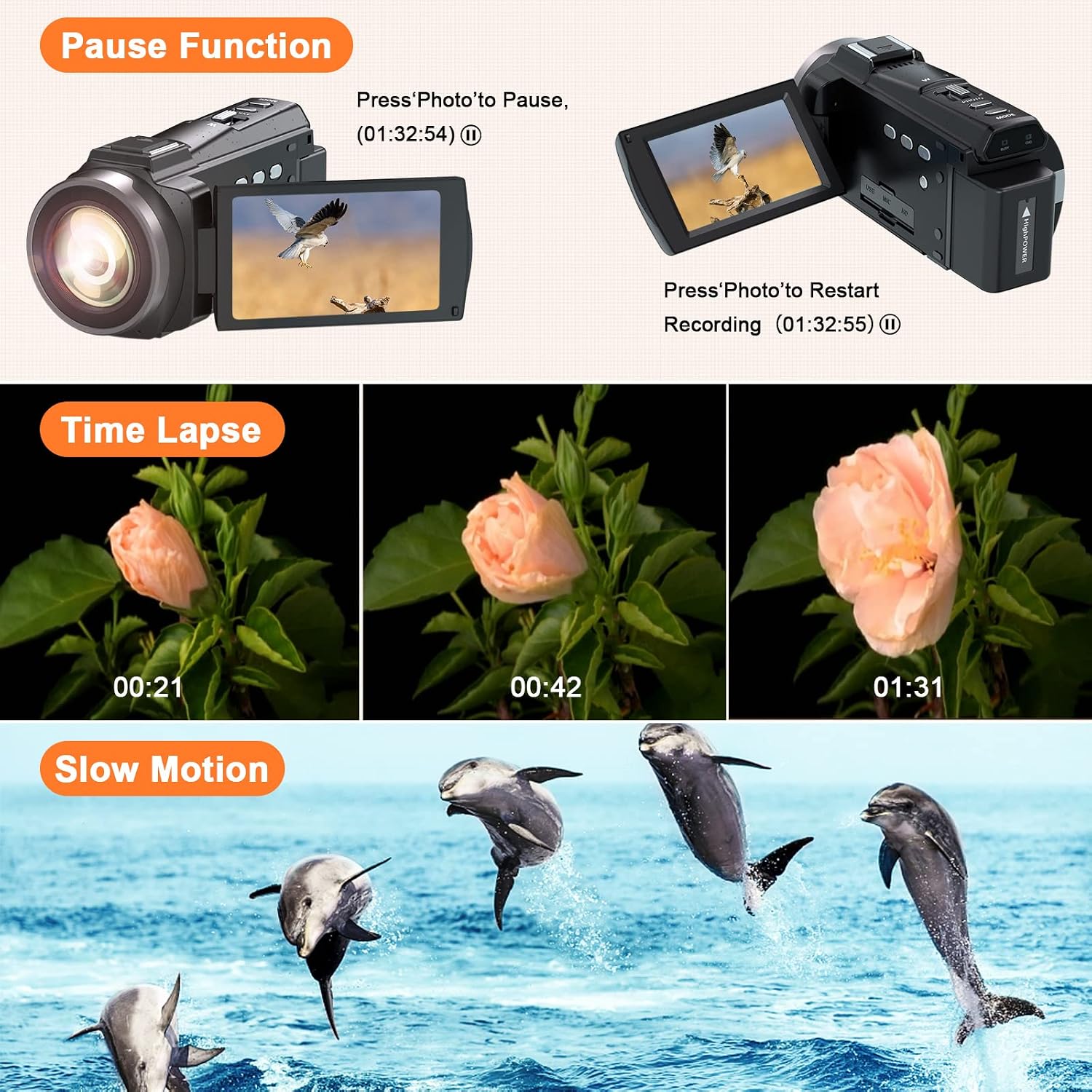 Bifevsr 4K Video Camera Camcorder User Manual
