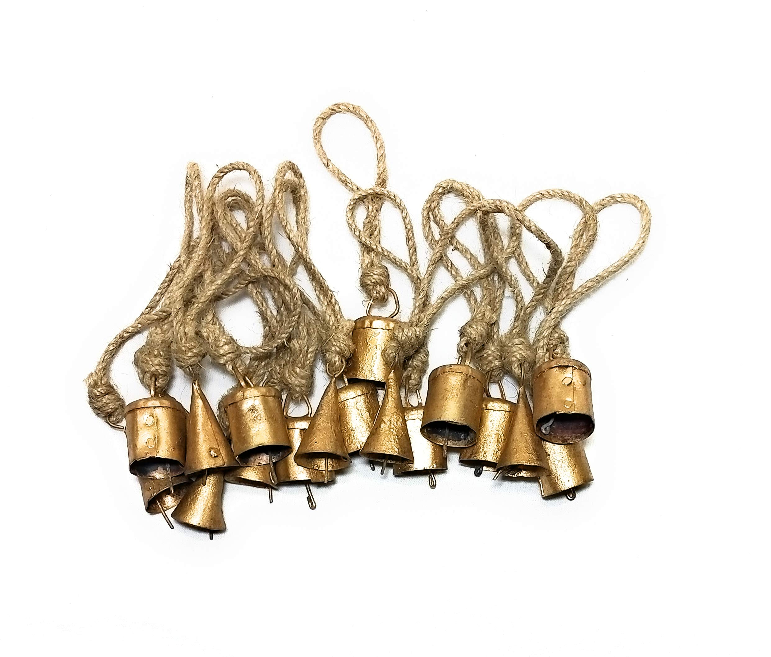 Vintage Metal Bells - Rustic Decor & Wind Chimes -4