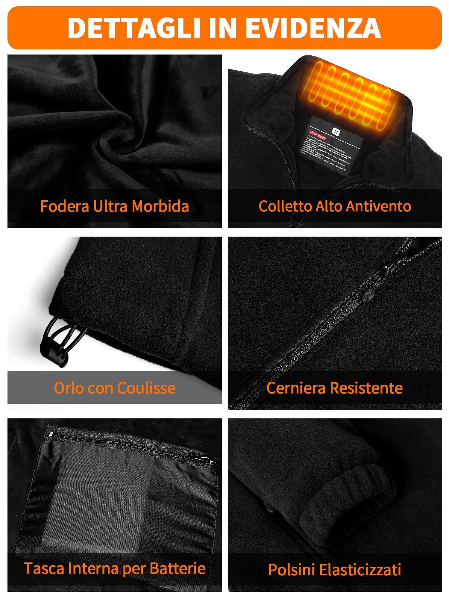 Giacca Riscaldata Donna con Batteria da 18400 mAh, Giubbotto Gilet Pile Riscaldato Donna con Power Bank, Invernale Abbigliamento Riscaldato Lavoro, 10 Zone di Riscaldamento
