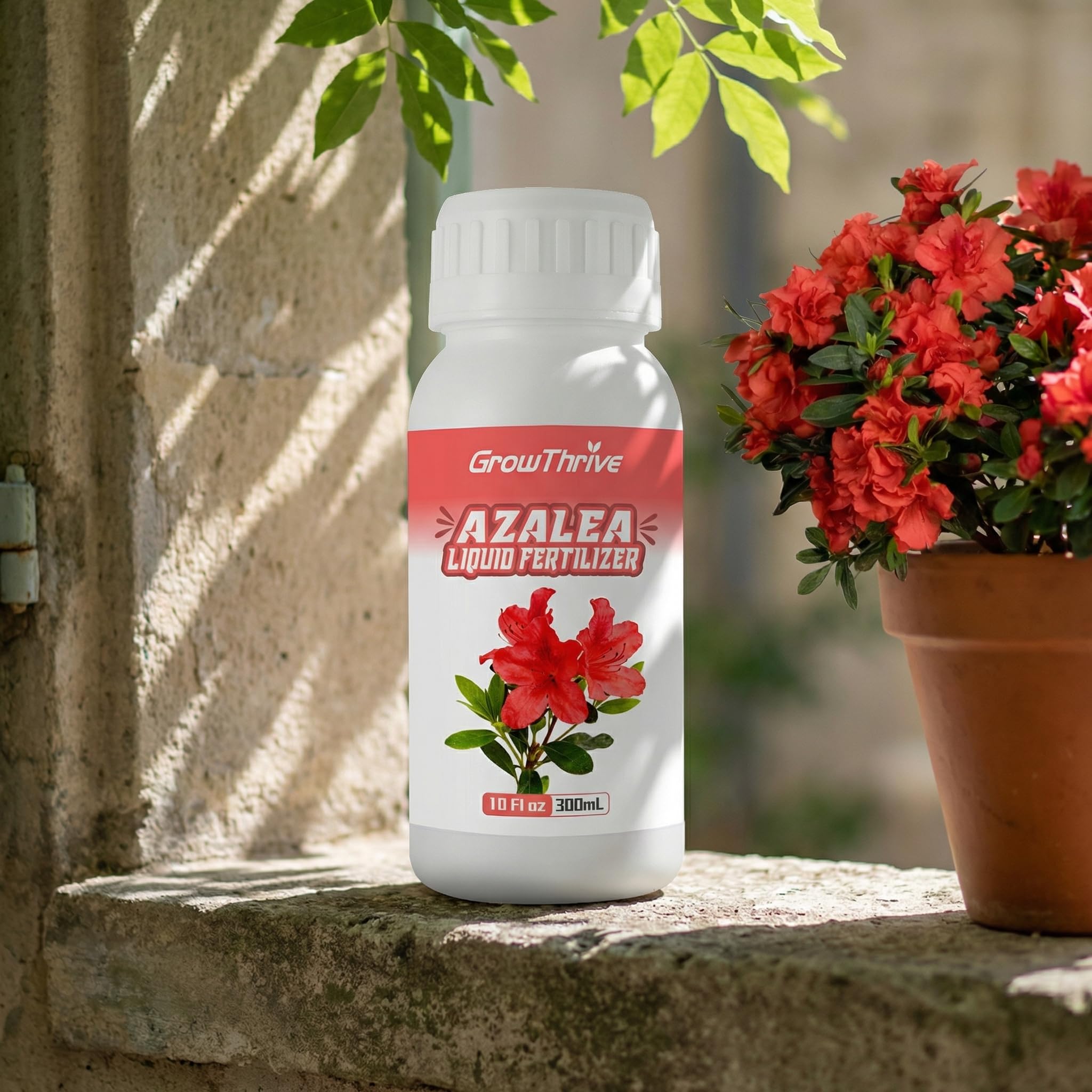 Engrais Liquide Azalées 300ml – Nutriment Microbien Naturel avec Probiotiques – Engrais Organique pour Fleurs de Terre de Bruyère, Roses et Gardenias – Croissance Rapide et Floraison Intense