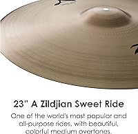 Vista 3 de Avedis Zildjian Company Serie A Sweet Ride Platillo - 23 pulgadas