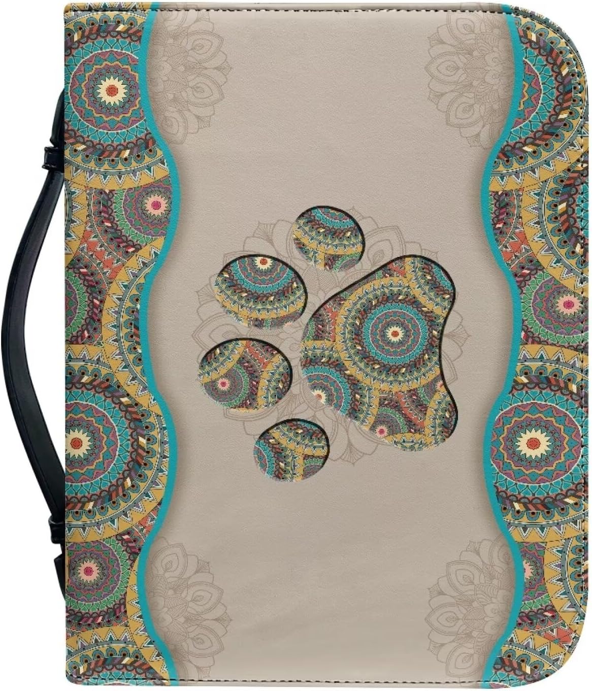 Flashideas Fashion Portable Leather Bible Covers for Women Durable Carrying Bible Accessories