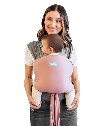 Miniatura 10 de Moby Portabebés fácil de envolver  Portabebés y envoltura en uno para madres, padres y cuidadores  Diseñado para recién nacidos, bebés y niños