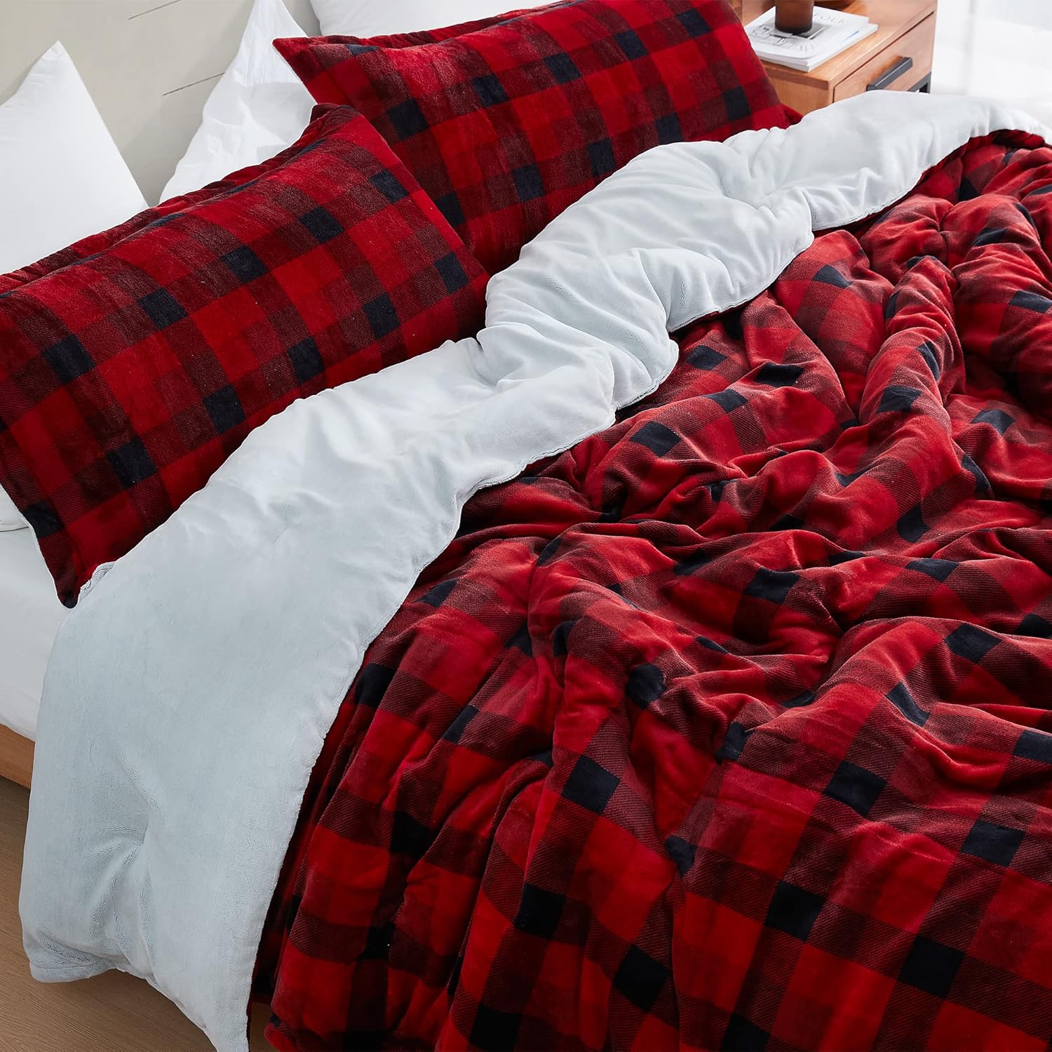 Byourbed Ah, Yes The Scottish Winter - Coma Inducer® Oversized Queen Comforter Set - Buffalo Plaid