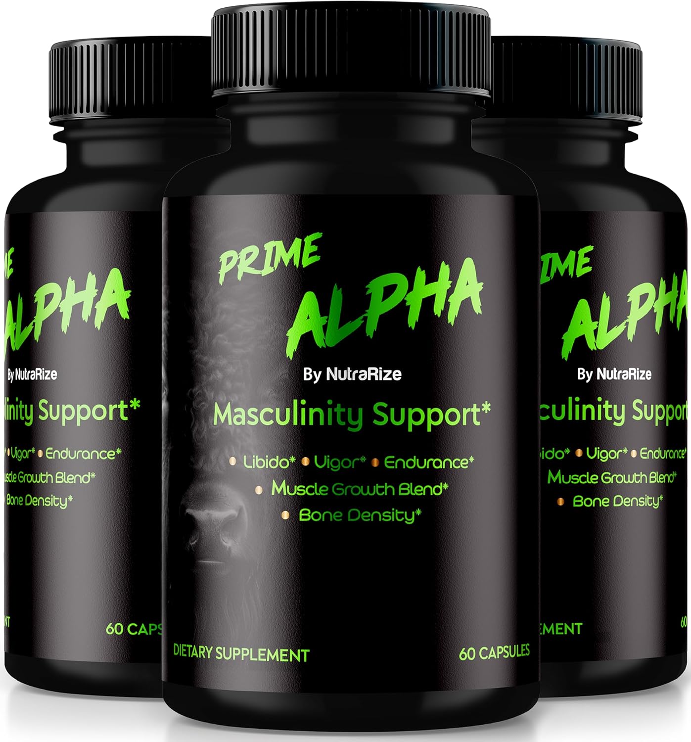 NutraRize (3 Pack) Prime Alpha Pills for Men, Official Prime Alpha Max Performance, All Natural Male Support for Lasting Energy and Overall Health, PrimeAlpha Reviews (180 Capsules)