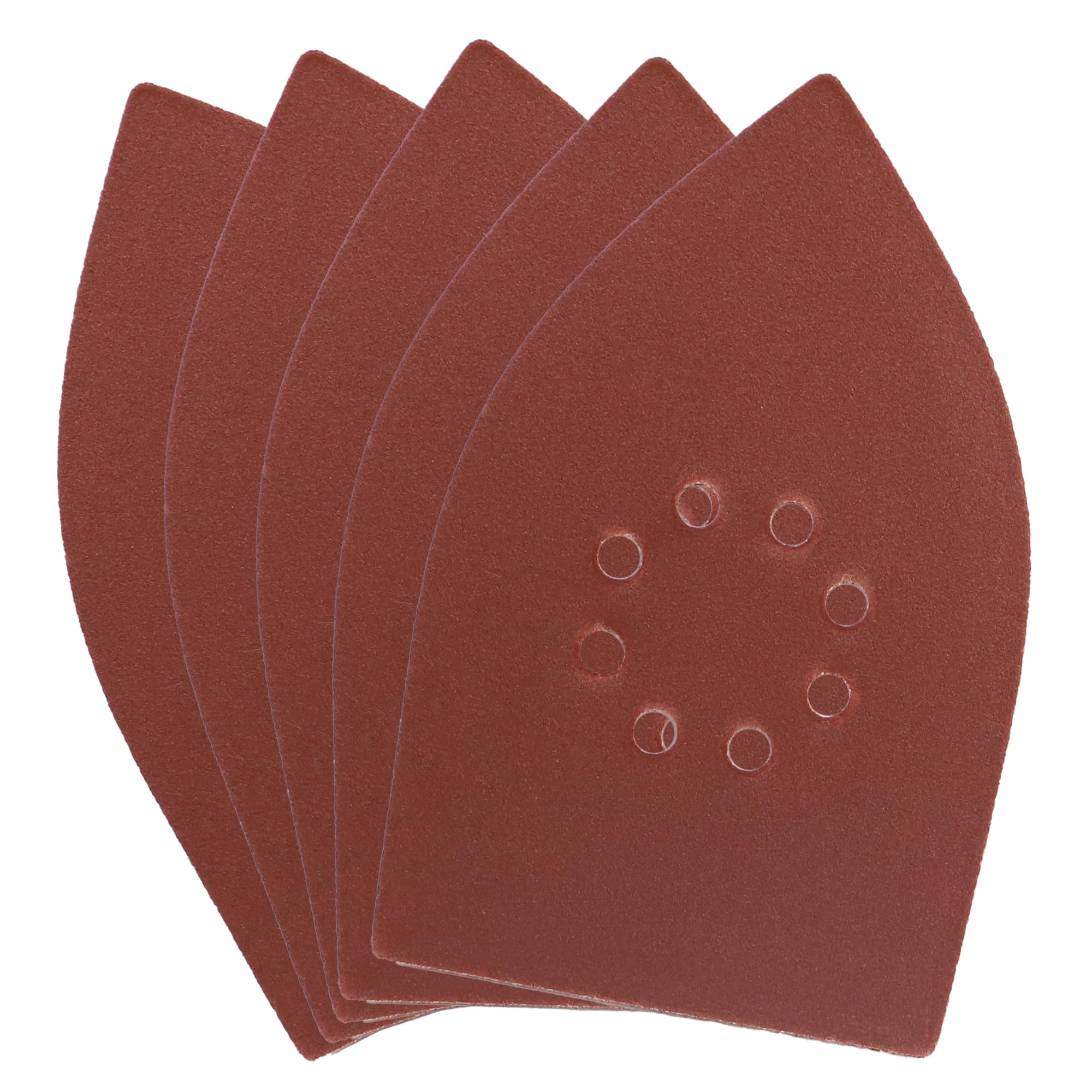 Dekton 5PC Hook and Loop Palm Sanding Sheets 175mm/Extra Coarse - 120 Grit | Ideal for Palm Sanders | Multi-Surface Use on Wood, Metal, Plaster, Plastics & Paint | Heavy-Duty Sanding Performance