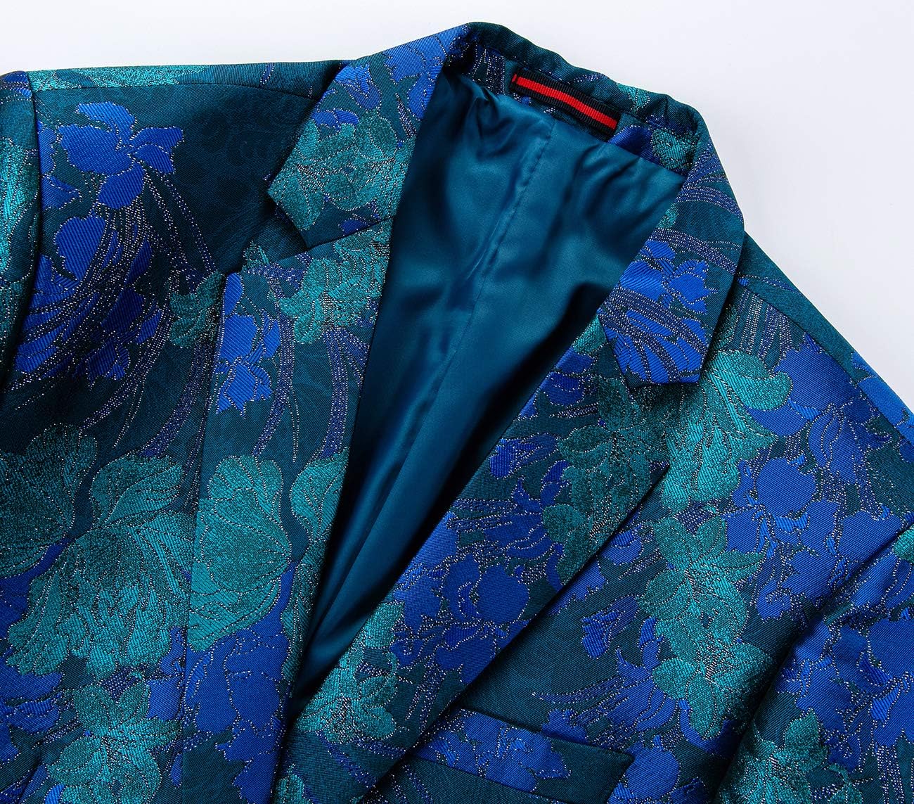UNINUKOO Blazer for Men Paisley Dress Suit Jacket Funky Casual Floral Blazer Jacket Dinner Sport Coat