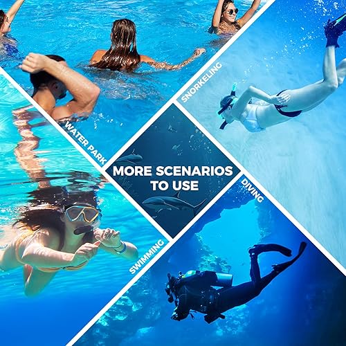 Miniatura 7 de Máscara de buceo para adultos Máscara de esnórquel antivaho de alta calidad, cómodas y a prueba de fugas, gafas de natación con cubierta de nariz