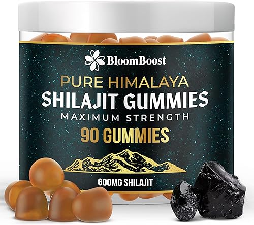 Miniatura 6 de Shilajit Gummies - Suplemento orgánico del Himalaya sin azúcar  600 mg Shilajit, 90 gomitas para energía y bienestar