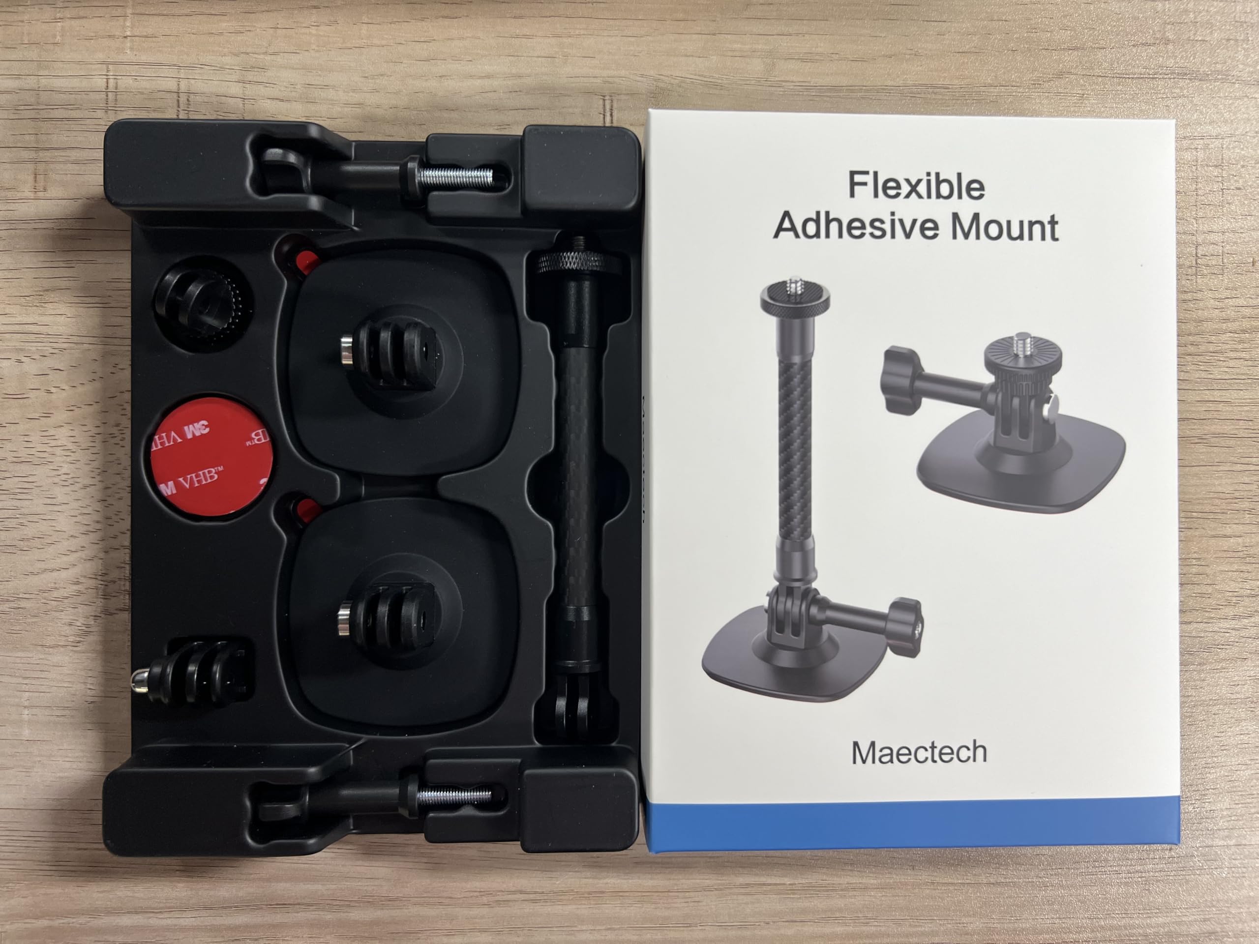 Support Adhésif Flex pour Insta360 pour GoPro Supports Casque 2Pcs | Tige fibre carbone, support moto caméra pour Osmo Action, kit base solide 3M accessoires pour Insta360, vlog tournage vélo