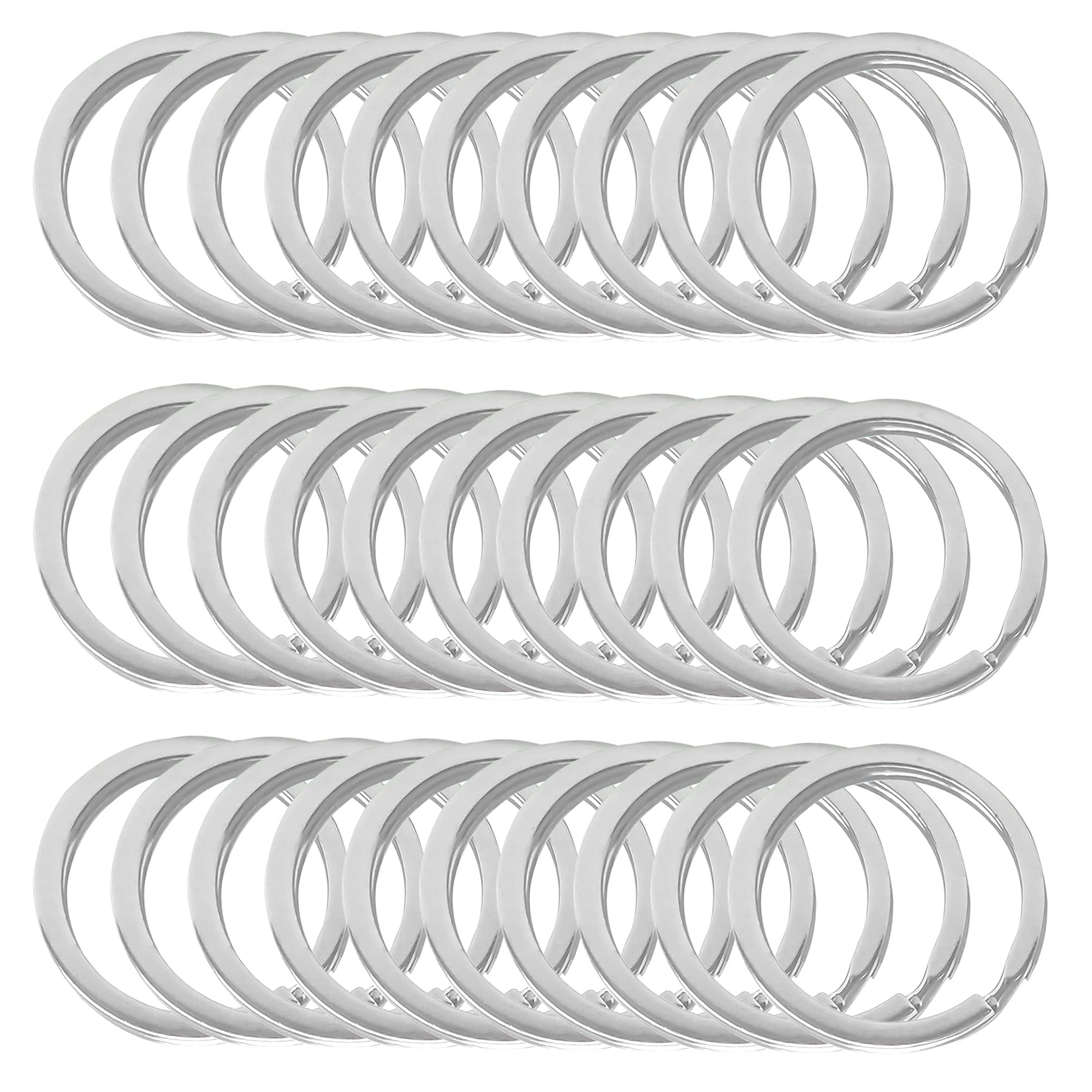 Sponsored Ad – Aewio 30PCS Metal Flat Key Rings Round Split Key Chain Rings for Home Keys Organization (30PCS 30mm)