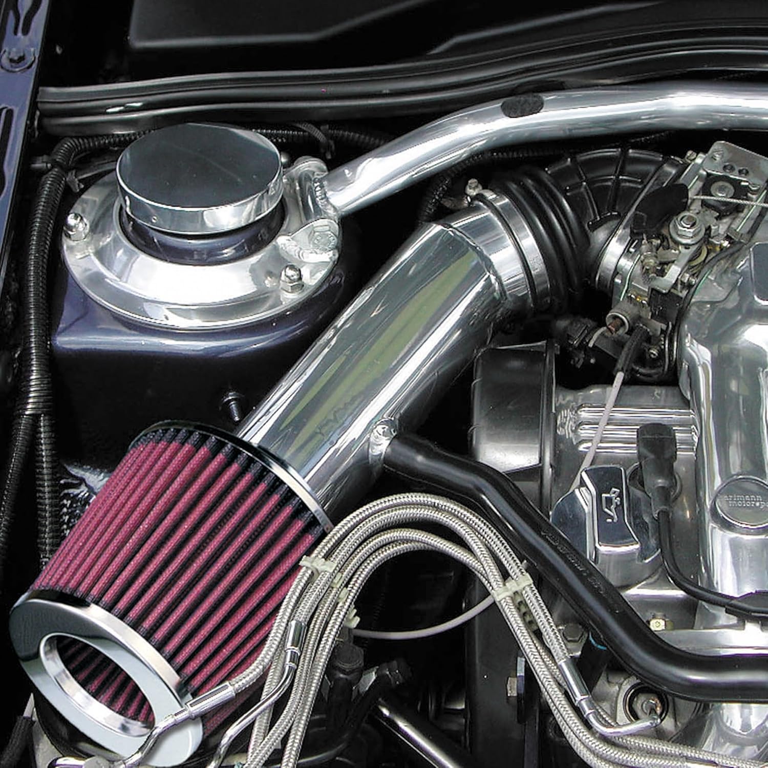 JOM 40301 Sport Air filter Power- Filter, universal, 60,70,76,84 and 90mm