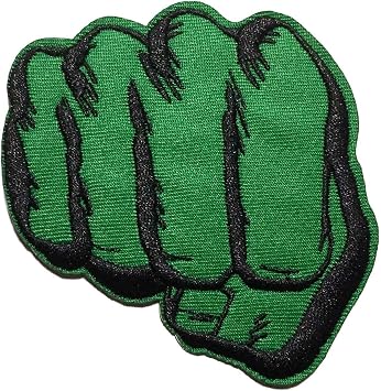 Classic Superhero Hulks Fist 3 Inches Tall Embroidered Patch