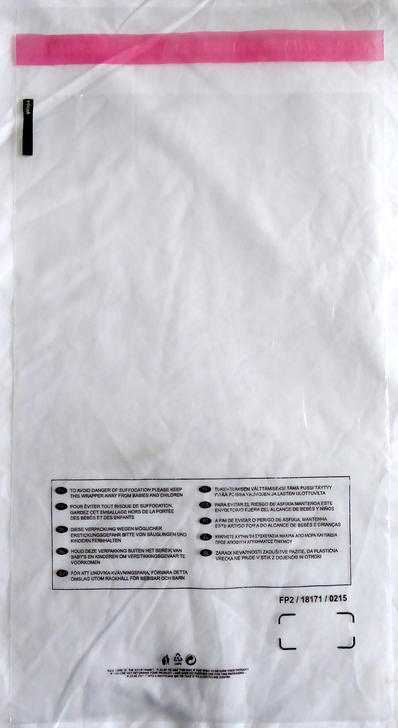 11" x 14" (280 x 360mm) Clear Poly Bags with Suffocation Warning From the UK, 140g/35 Micron - Perfect for FBA available in 100 or 1000 (1,000)