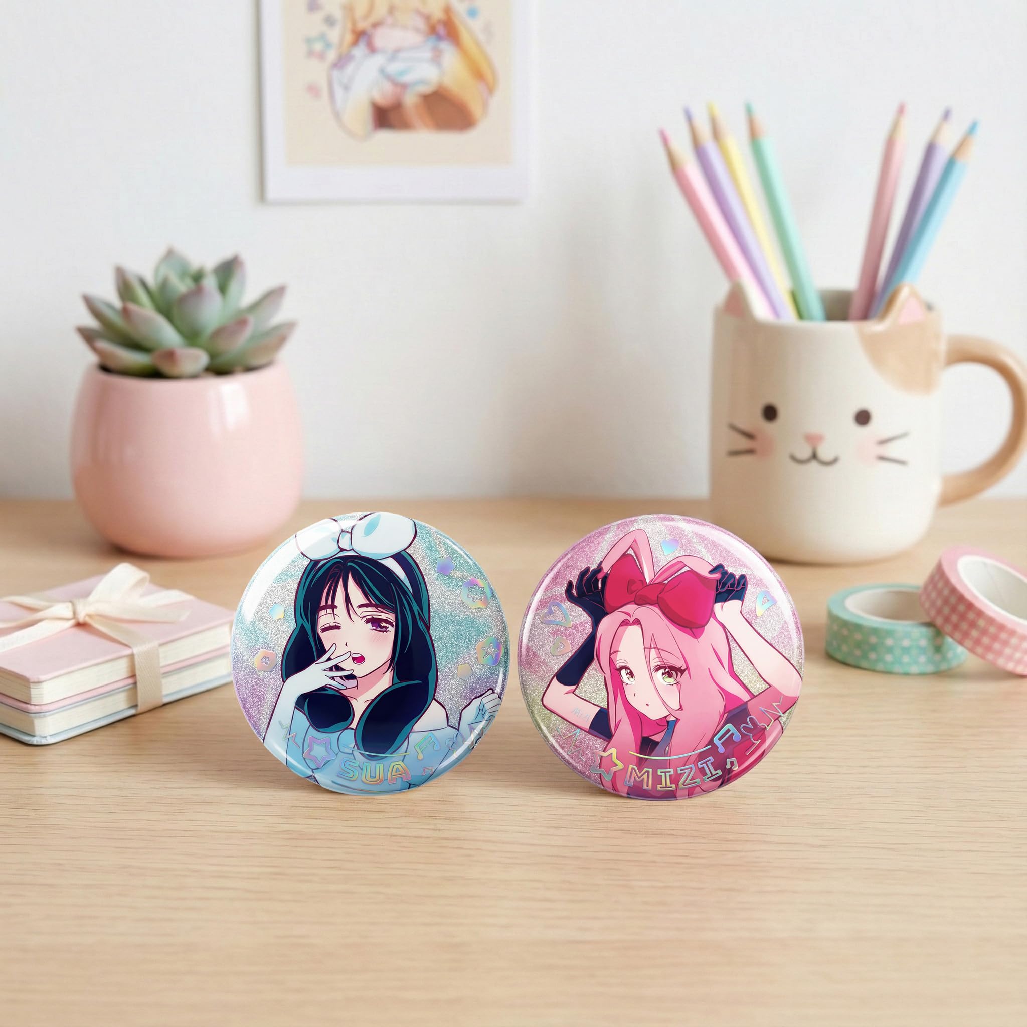 Alien Stage Rabbit Series Blind Box Button Pins, licenza ufficiale Anime ALNST Merch da collezione per Ita Bags