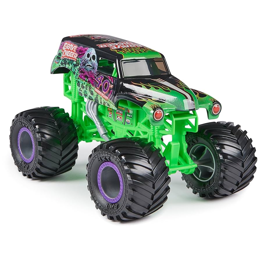Monster Jam Grave Digger 1/24 スケール Monster Jam, Official Grave Digger Monster Truck, Collector