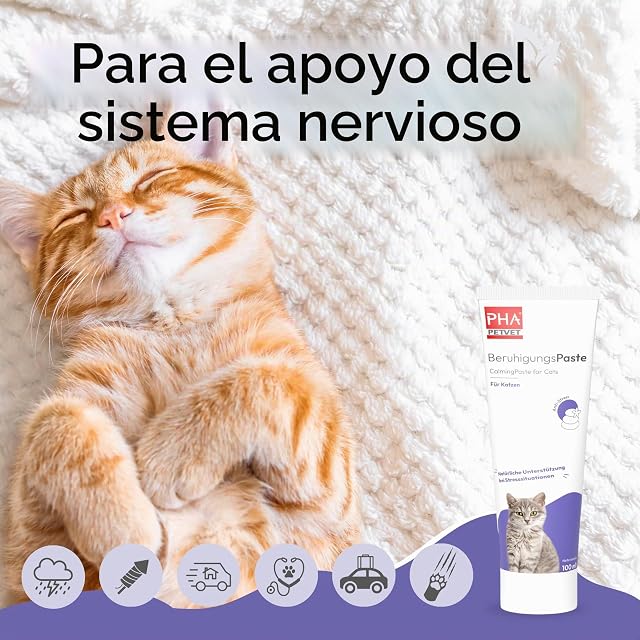 Foto 2 de 6 de Pasta calmante para gatos PHA, 100 ml, sedante natural para gatos contra la ansiedad y el estrés