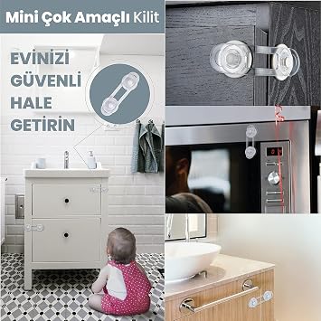 Orret Home 10 Cabinet Locks, 12 Socket Covers, 8 Corner Protectors, Child Safety, Baby Equipment