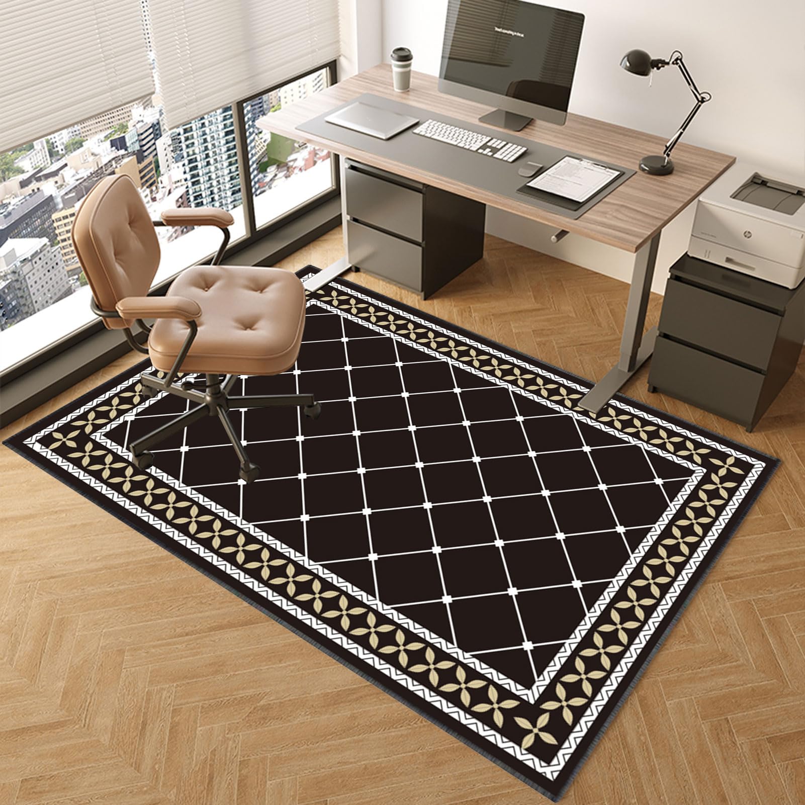 Gaming Stuhlmatte für Teppichboden, Multifunktionale Bürostuhlmatte für Hartholzböden, Home Office Chair Teppichschoner Bodenmatte 140 * 160cm Teppich