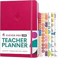 Vista 11 de Planificador para Profesores Clever Fox – Planificador del Año Escolar con Calendarios y Planes de Lecciones – Libro de Planificación
