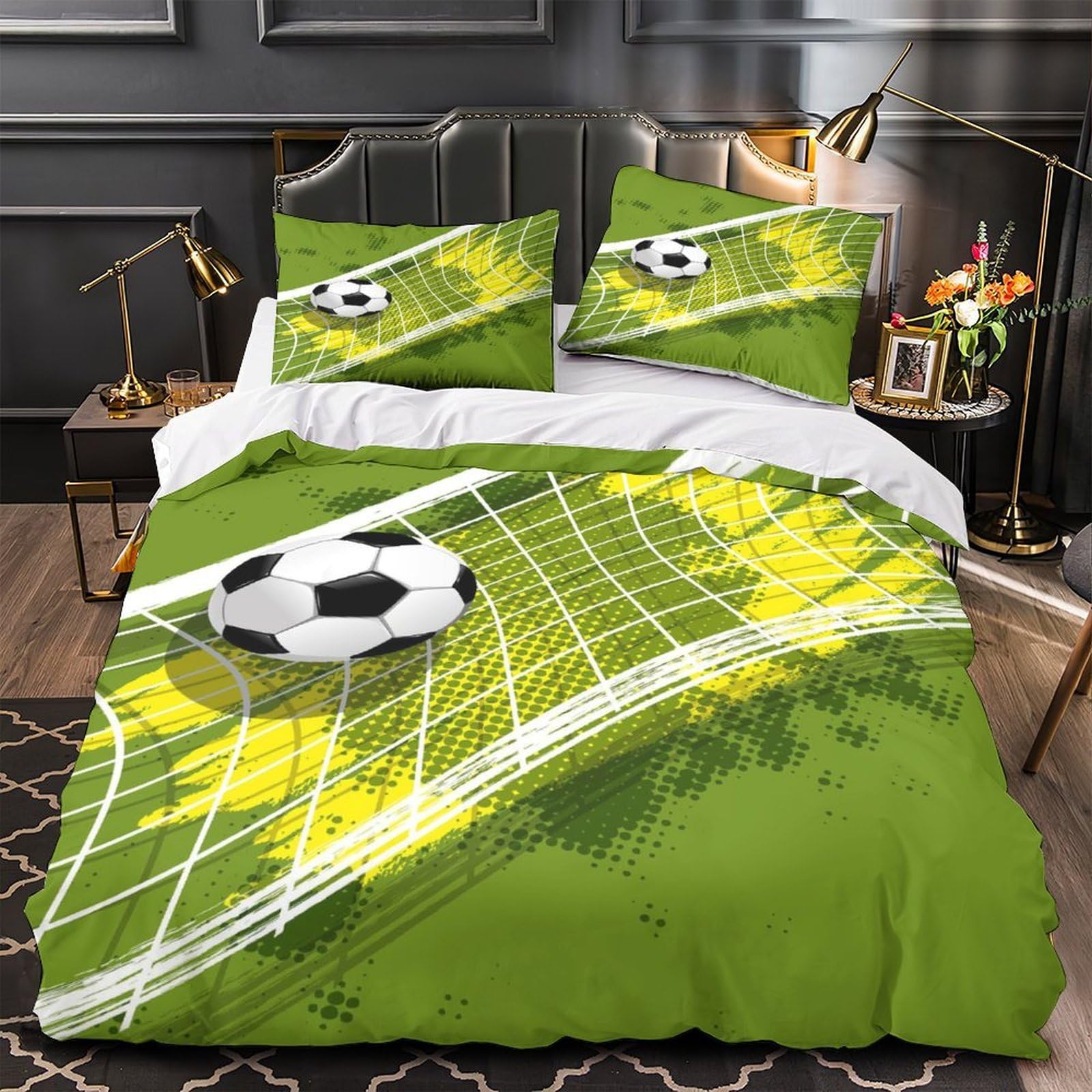 Housse de couette football 3D pour créer une chambre de champion