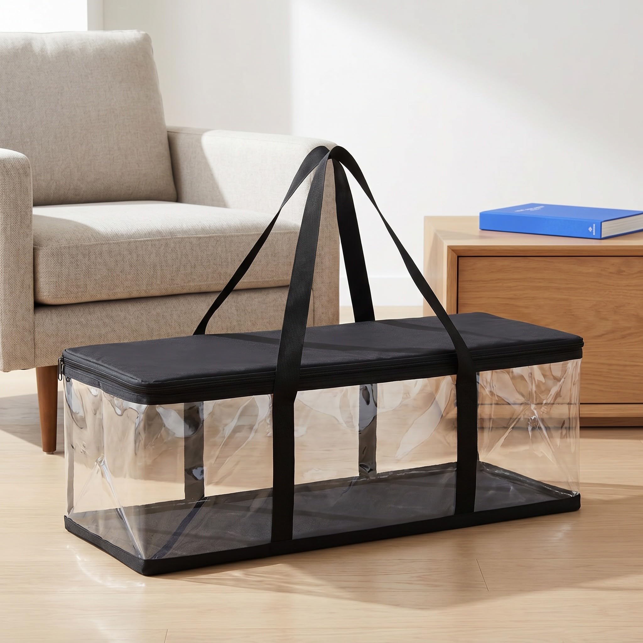 INOOMP Set di 4 custodie per CD: scatola porta dischi in vinile con chiusura a cerniera e maniglie | Contiene 120 CD | DVD, videogiochi, album, dischi per videogiochi 23,62" X8,66