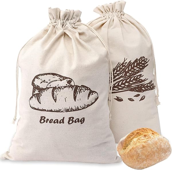 JOOTUEPO 2 sacchetti per pane, 29 × 44 cm