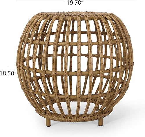 Miniatura 3 de Christopher Knight Home Mesa auxiliar, marrón claro