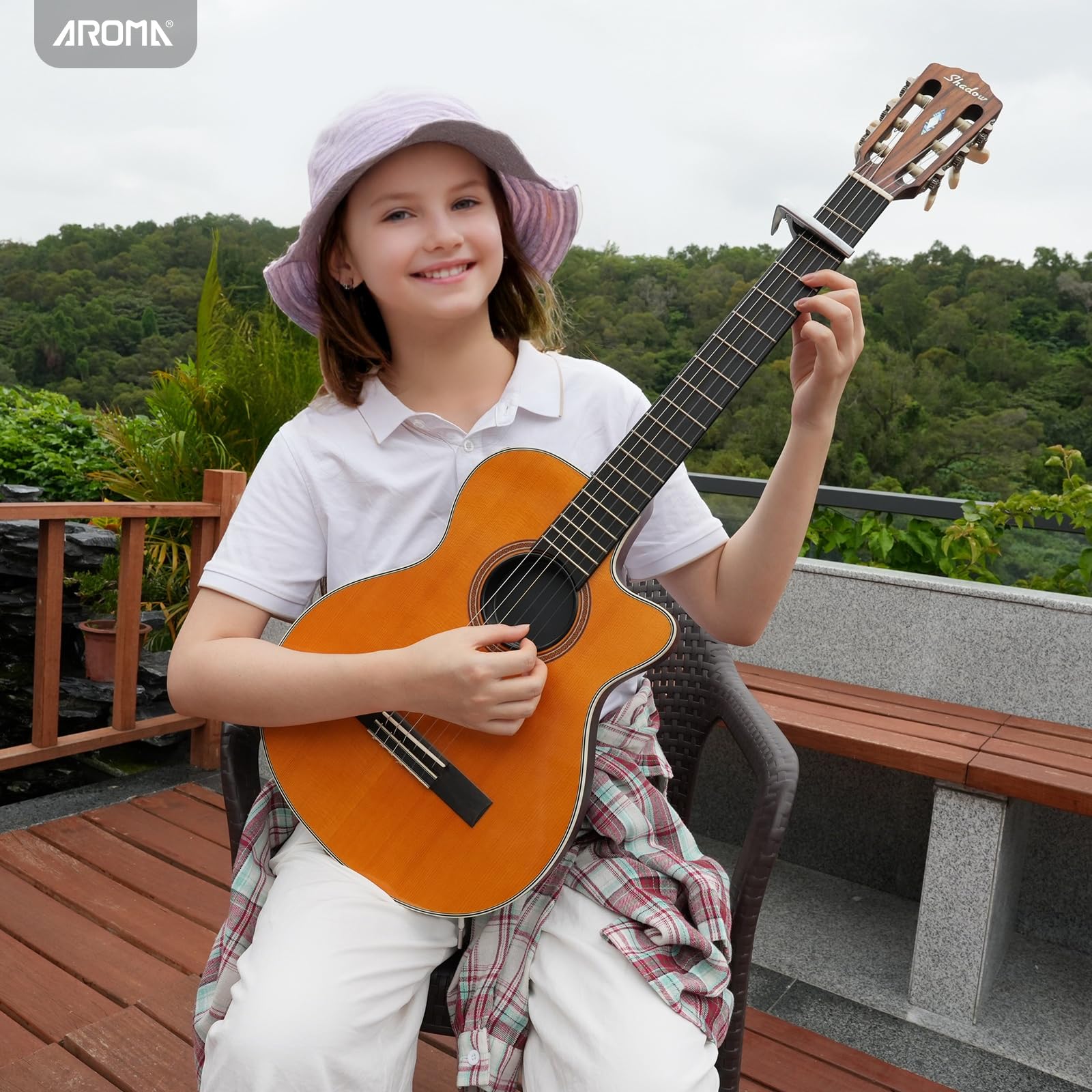 Sondery Capodastre Guitare Classique Nylon Cordes Capo